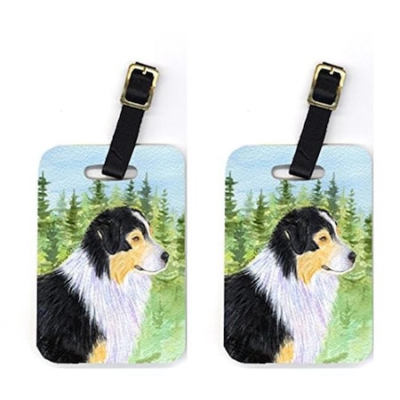 Carolines Treasures Carolines Treasures SS8316BT Pair of 2 Australian Shepherd Luggage Tags SS8316BT